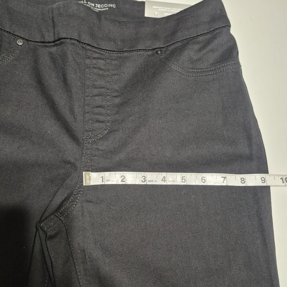 Chico's Denim Pull-on Jegging Women 1 (U.S. 8) Black Jeans Slimming Flattering - Picture 9 of 11
